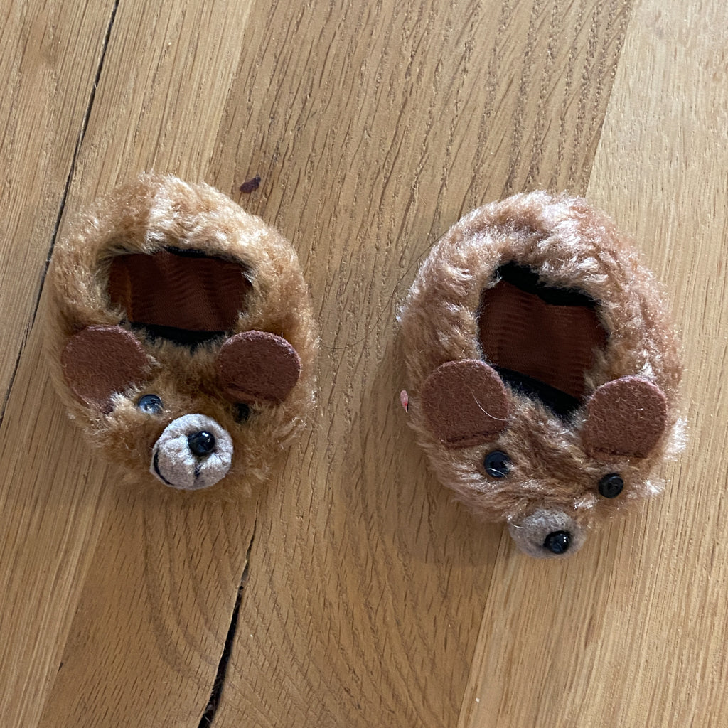 American Girl Off-brand Bear / Mice Slippers