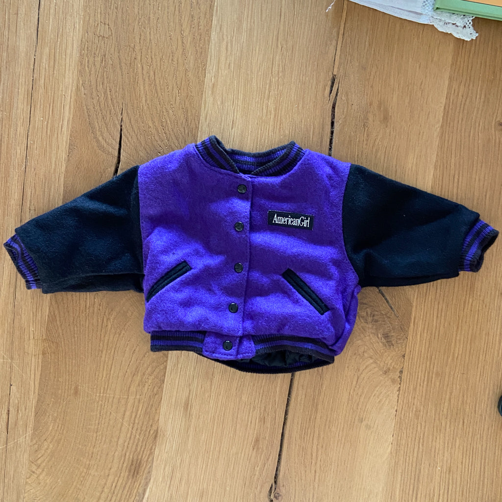 American Girl Today Purple Varsity Jacket