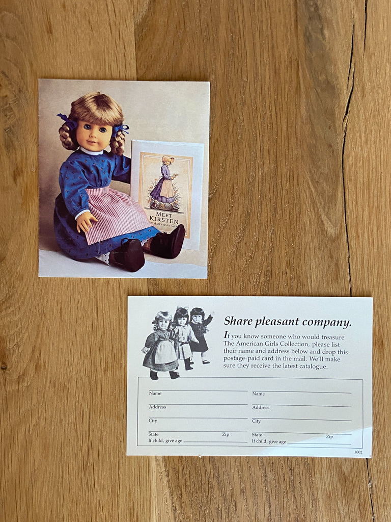 Signed Big Tooth American Girl Kirsten Doll #1066