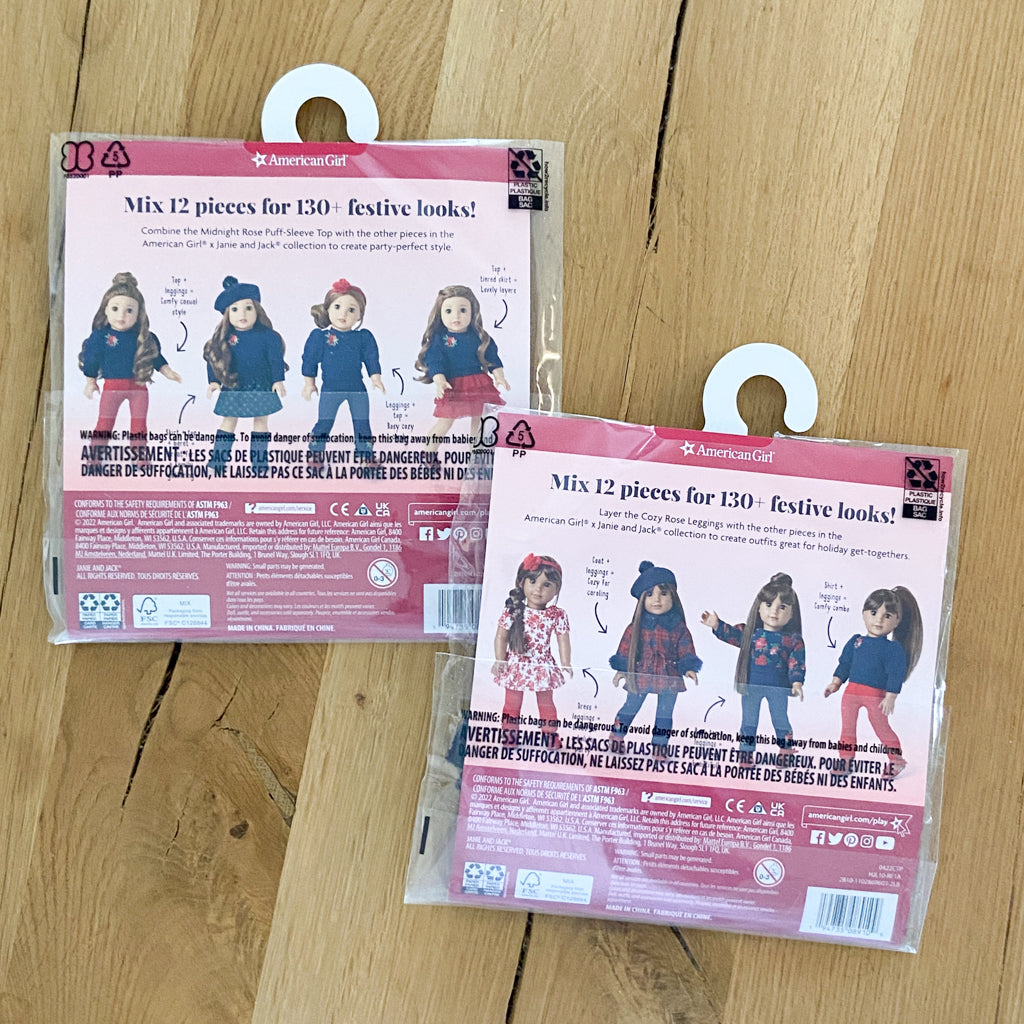 American Girl Janie and Jack Lot