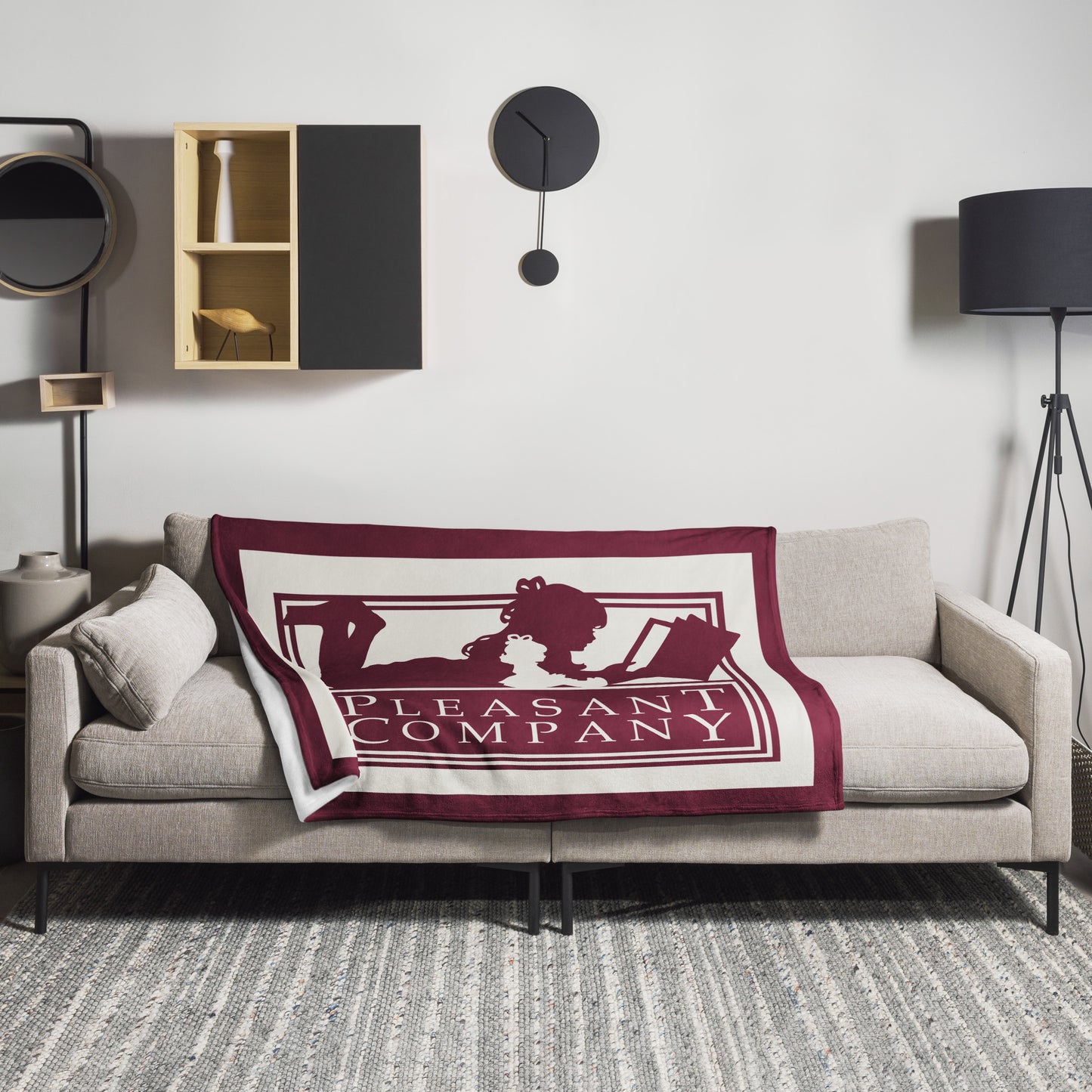 Pleasant Company Logo Throw Blanket
