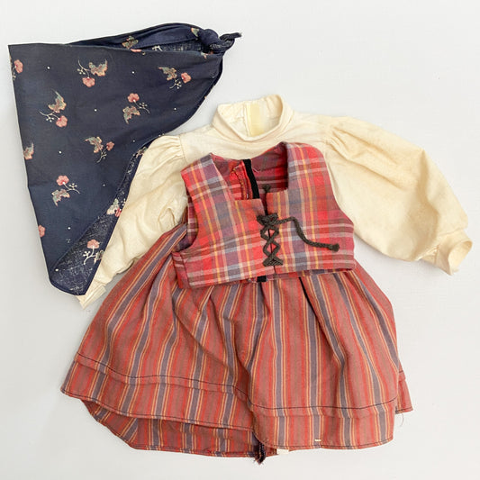 American Girl Kirsten Swedish Dirndl and Kerchief TLC