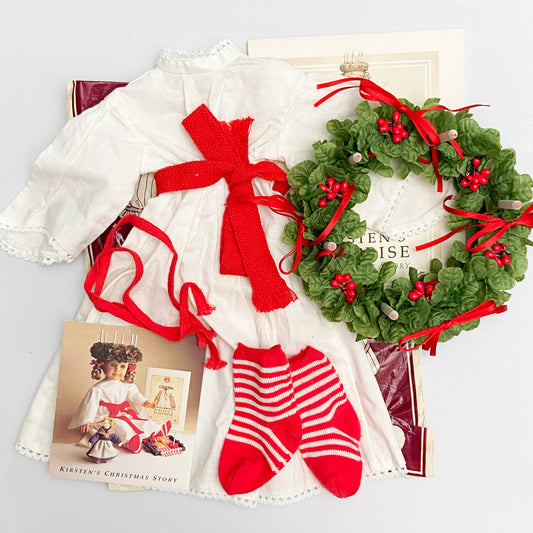 American Girl Kirsten St. Lucia Christmas Outfit