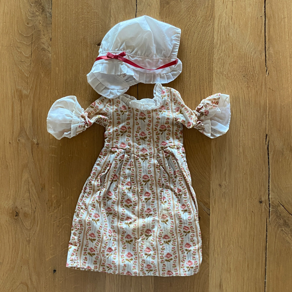 American Girl Felicity Rose Garden Meet Outfit with Cap