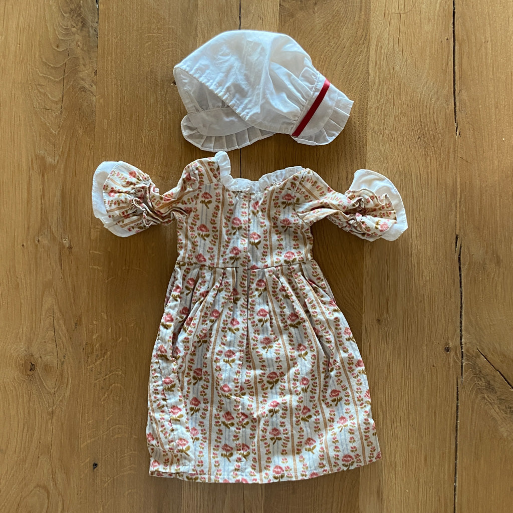 American Girl Felicity Rose Garden Meet Outfit with Cap