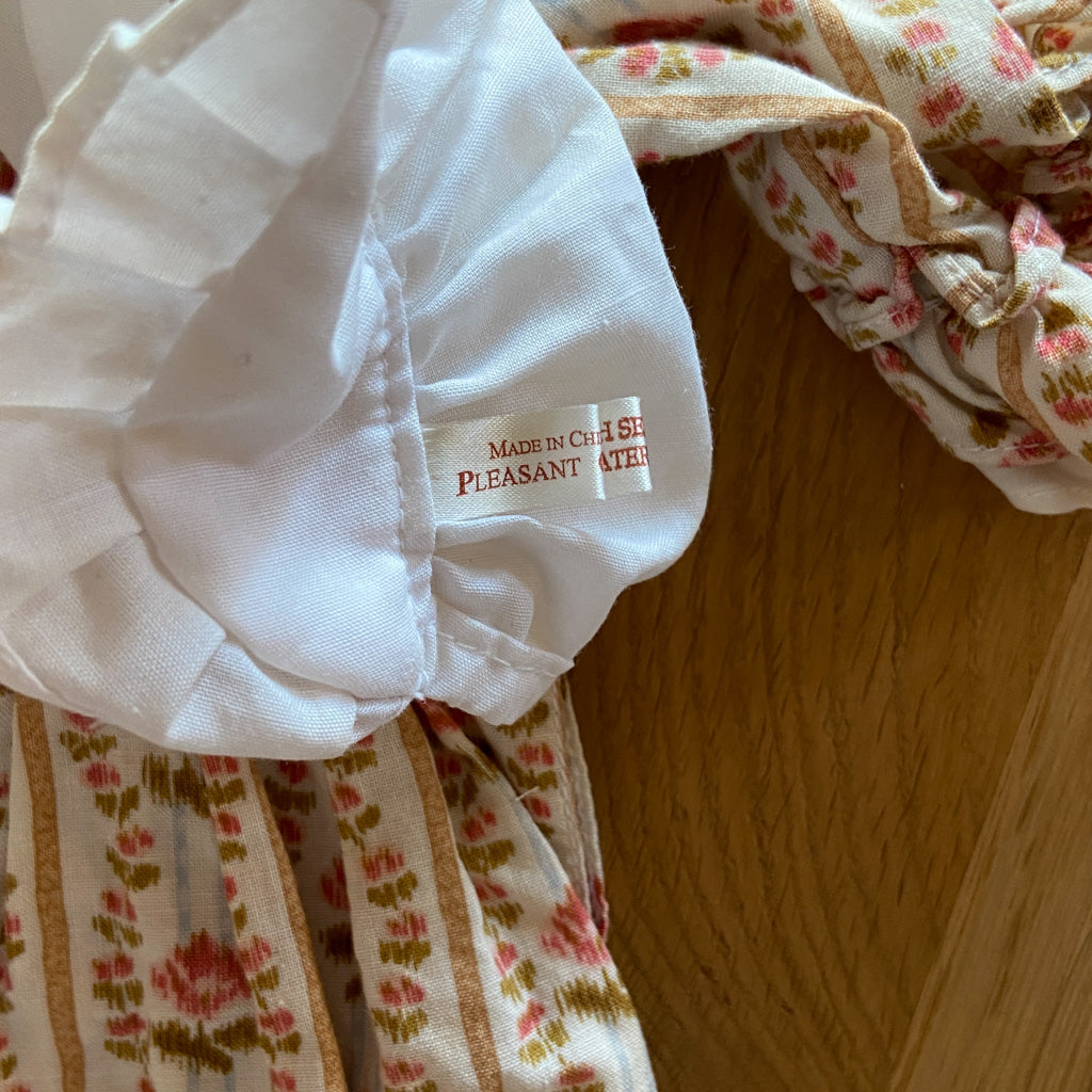 American Girl Felicity Rose Garden Meet Outfit with Cap