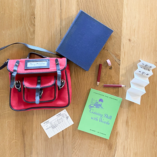 American Girl Molly School Books / Bag