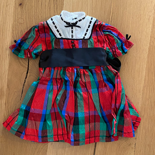 American Girl Homemade Addy Christmas Dress