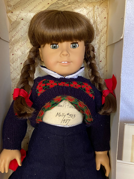 Signed Big Tooth American Girl Molly Doll #523