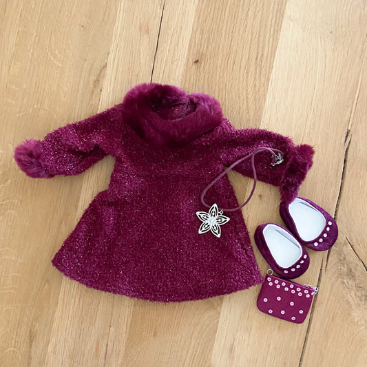 American Girl Garnet Holiday Dress Lot