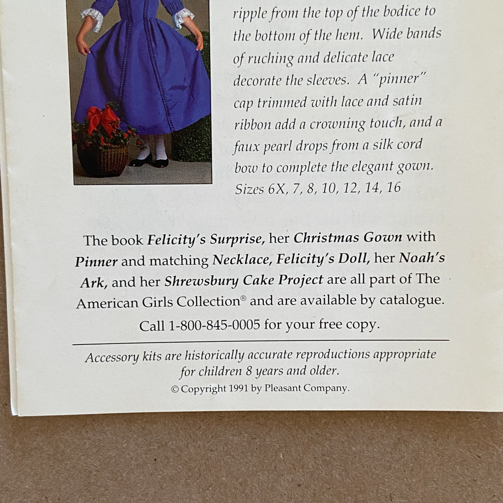 American Girl Felicity Shrewsbury Cakes Set