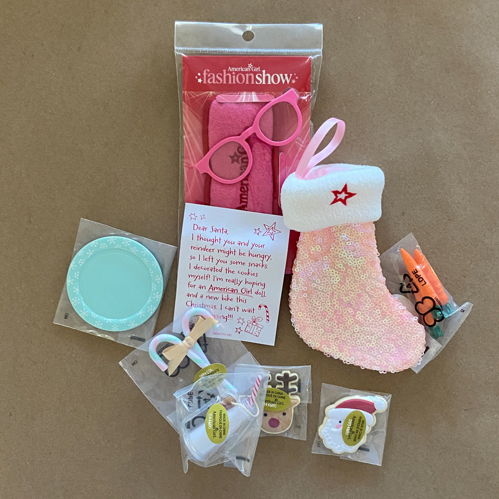 American Girl Christmas Accessories and Glasses