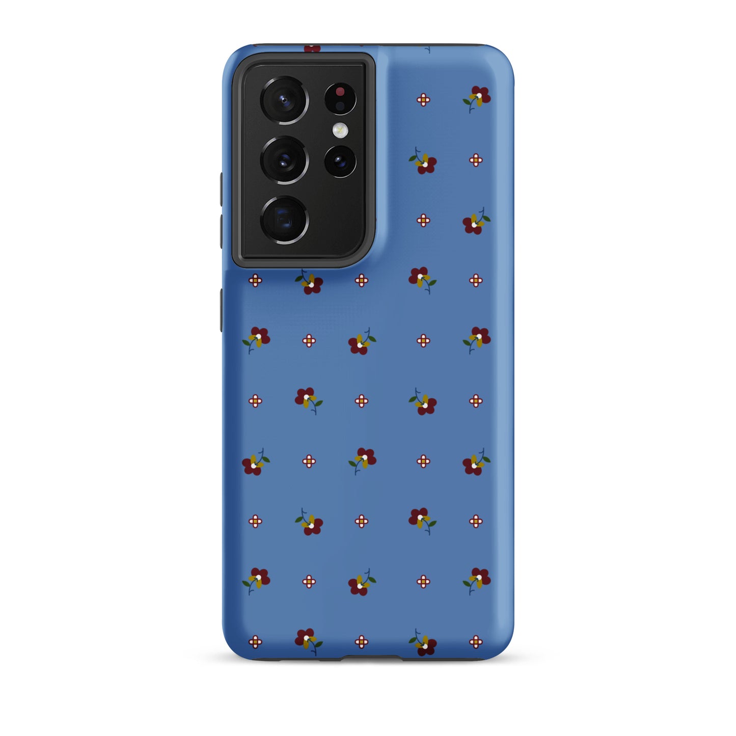 Blue Floral Tough Case for Samsung®