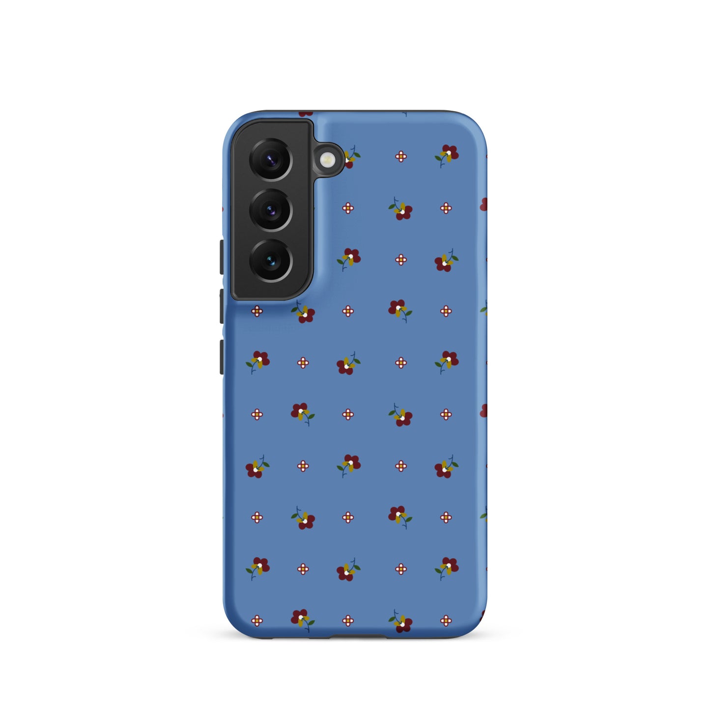 Blue Floral Tough Case for Samsung®