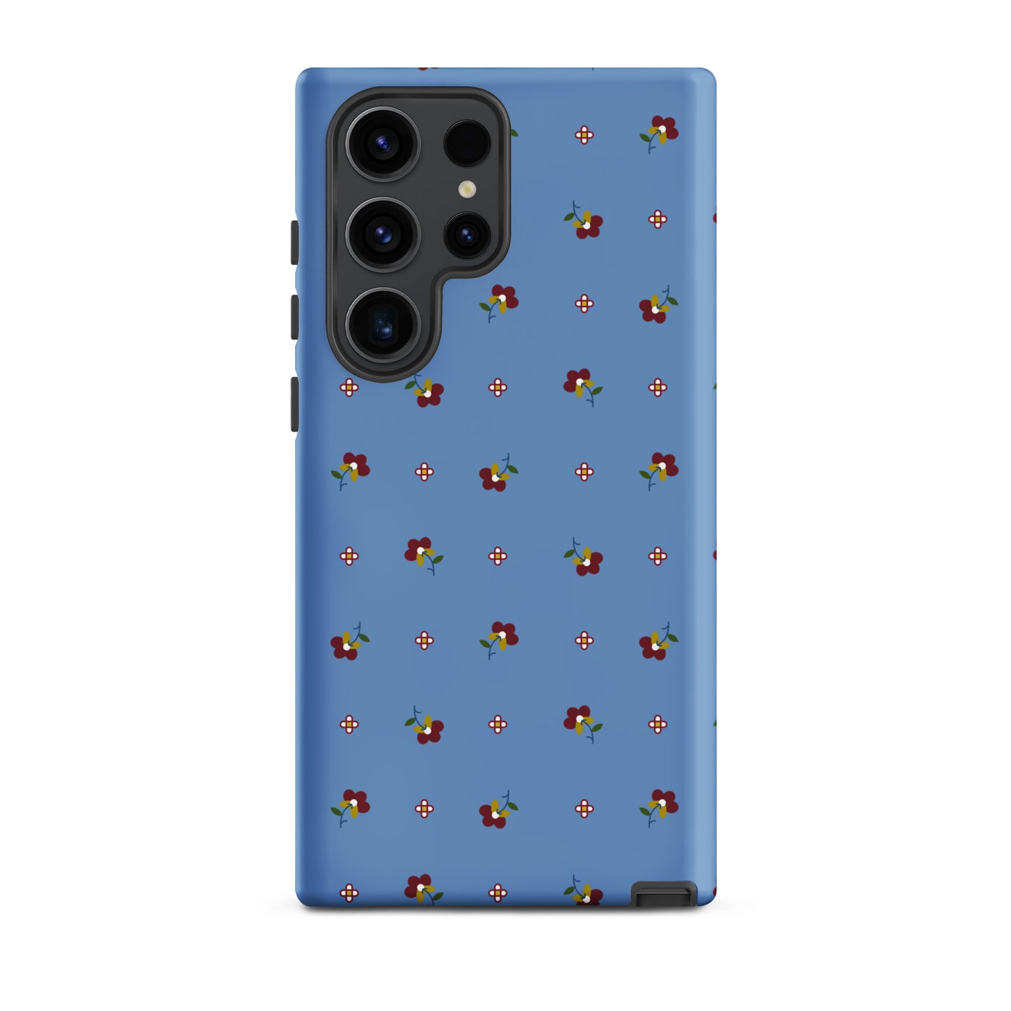 Blue Floral Tough Case for Samsung®